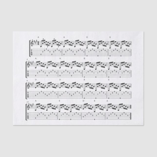 sheet music tissue paper (Front)