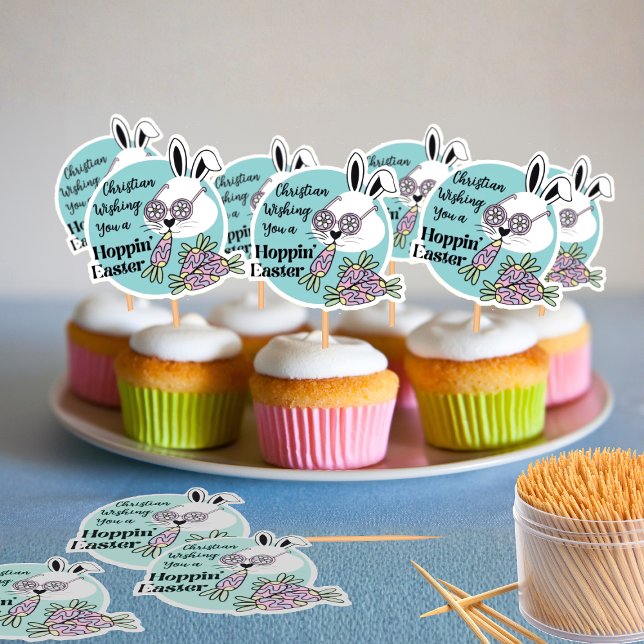 Sheet of 14 Easter Stickers Cupcake Toppers (Creator Uploaded)