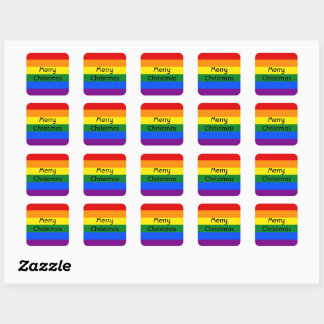sheet of 20 rainbow stickers