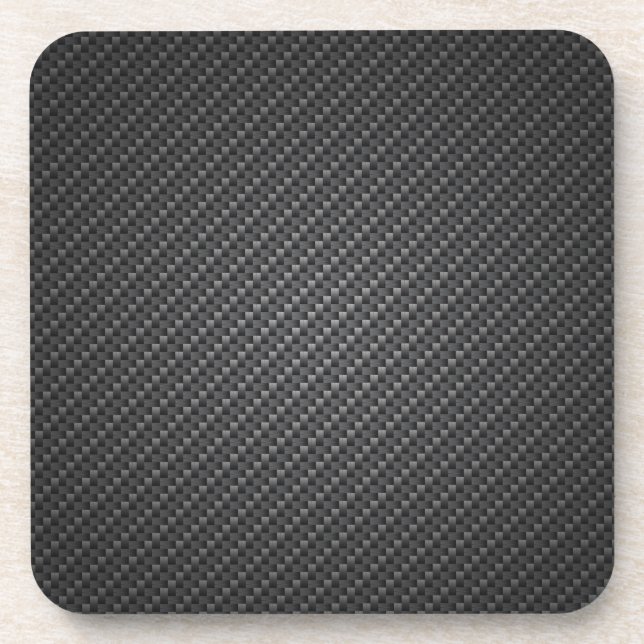 Sheet Of Carbon Fibre Texture Coaster (Front)