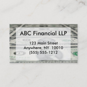 Sheet of Two Dollar Bills Business Card