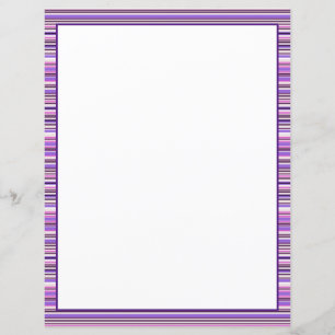 Sheet Paper in Purple Stripes