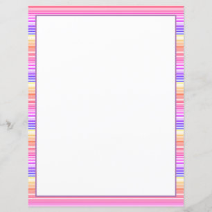 Sheet Paper in Rainbow Stripe