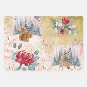 Sheets of Christmas Wrapping Paper