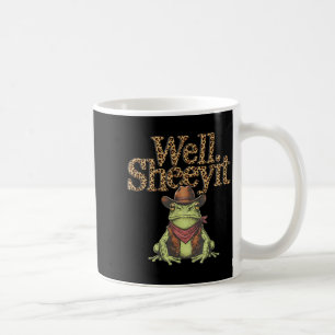 Sheeyit Leopard Shirt - Funny Meme Cowboy Frog Coffee Mug