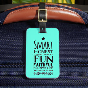 Sheffey Acronym  Luggage Tag