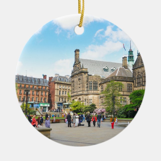 Sheffield Ceramic Ornament (Front)