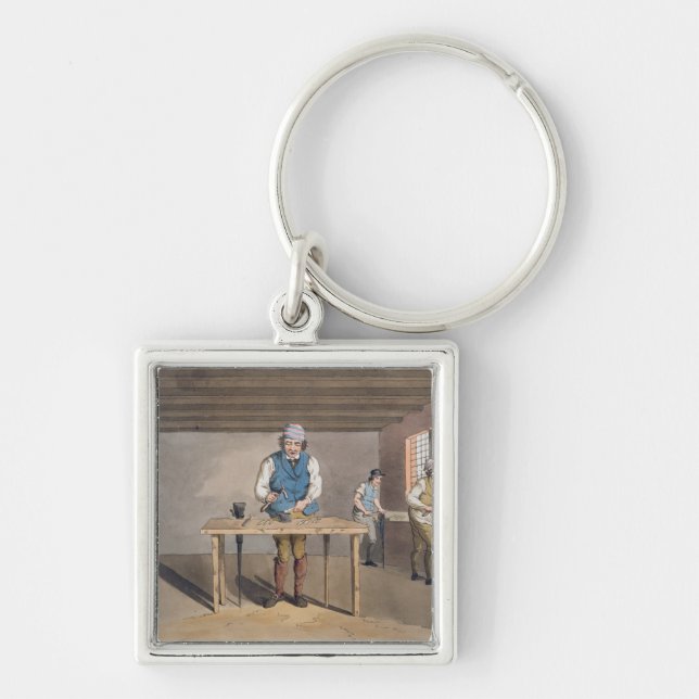 Sheffield Cutler, from `Costume of Yorkshire' engr Key Ring (Front)