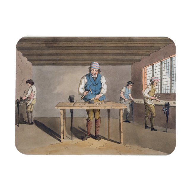 Sheffield Cutler, from `Costume of Yorkshire' engr Magnet (Horizontal)