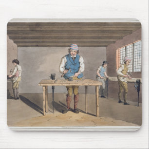 Sheffield Cutler, from `Costume of Yorkshire' engr Mouse Pad