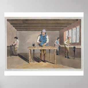 Sheffield Cutler, from `Costume of Yorkshire' engr Poster