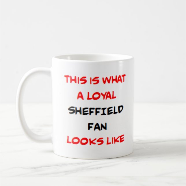 sheffield fan, loyal coffee mug (Left)