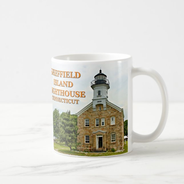 Sheffield Island Lighthouse, Connecticut Coffee Mug (Right)