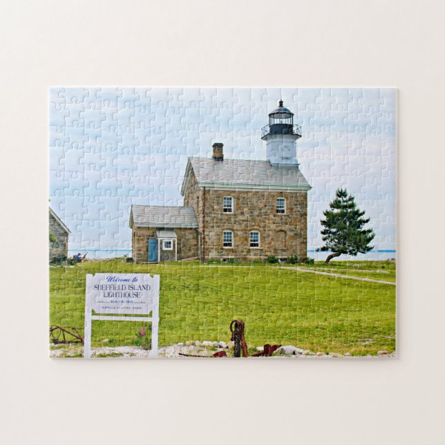 Sheffield Island Lighthouse, Connecticut Jigsaw Puzzle (Horizontal)