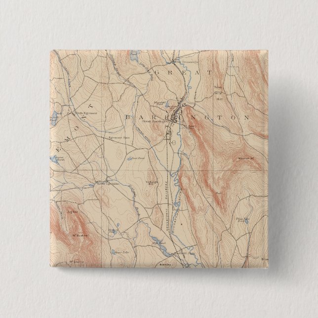 Sheffield, Massachusetts 15 Cm Square Badge (Front)