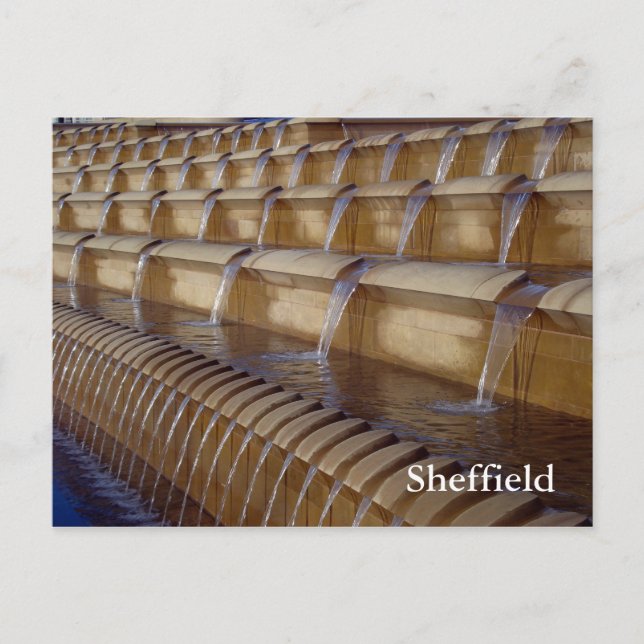 Sheffield Sheaf Square Postcard (Front)
