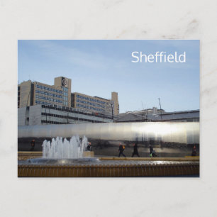 Sheffield Sheaf Square Postcard