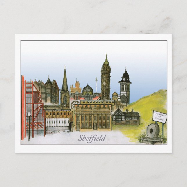 sheffield - south yorkshire, tony fernandes postcard (Front)