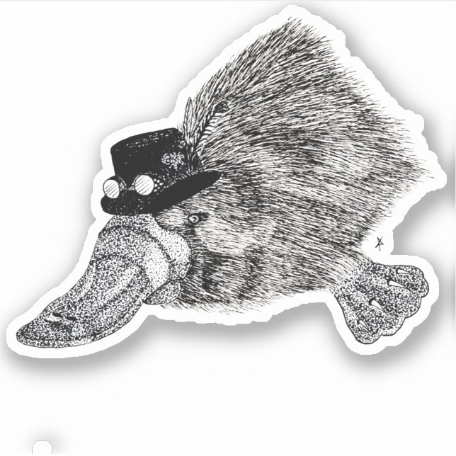 Sheffield the Steampunk Platypus  (Front)