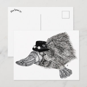 Sheffield the Steampunk Platypus  Postcard