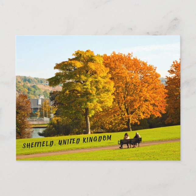 Sheffield United Kingdom - Park Postcard (Front)