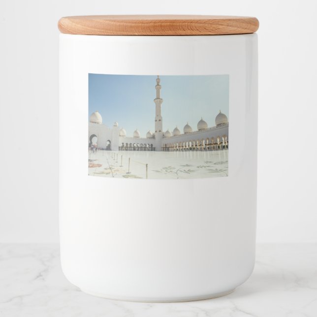 Sheikh Zayed Grand Mosque ,Abu Dhabi Food Label (Front)