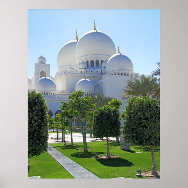 Sheikh Zayed Grand Mosque domes 1 Poster (Front)