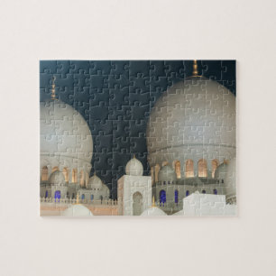 Sheikh Zayed Grand mosque in Abu Dhabi, UAE Jigsaw Puzzle