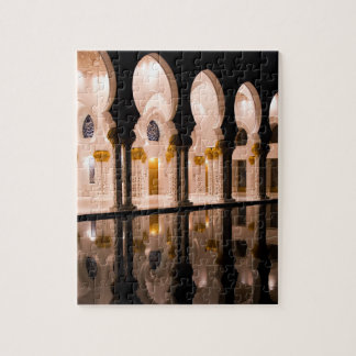 Sheikh Zayed Grand mosque in Abu Dhabi, United Ara Jigsaw Puzzle