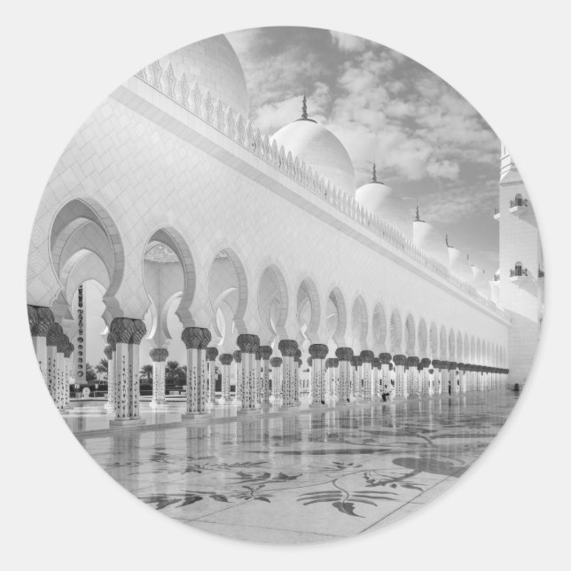 Sheikh Zayed Mosque Classic Round Sticker (Front)