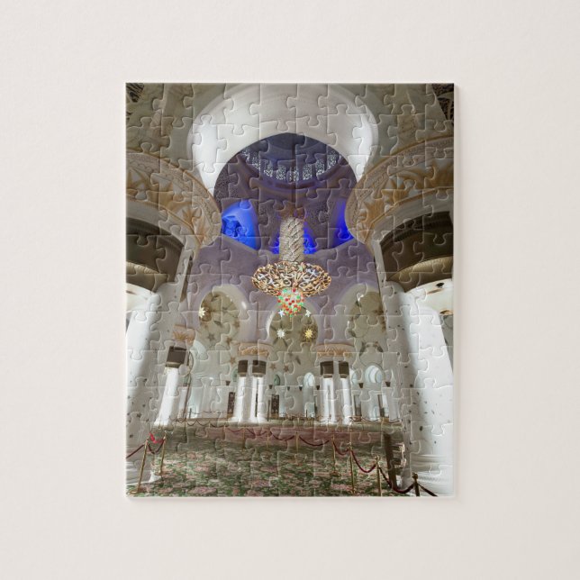 Sheikh Zayed mosque in Abu Dhabi Jigsaw Puzzle (Vertical)