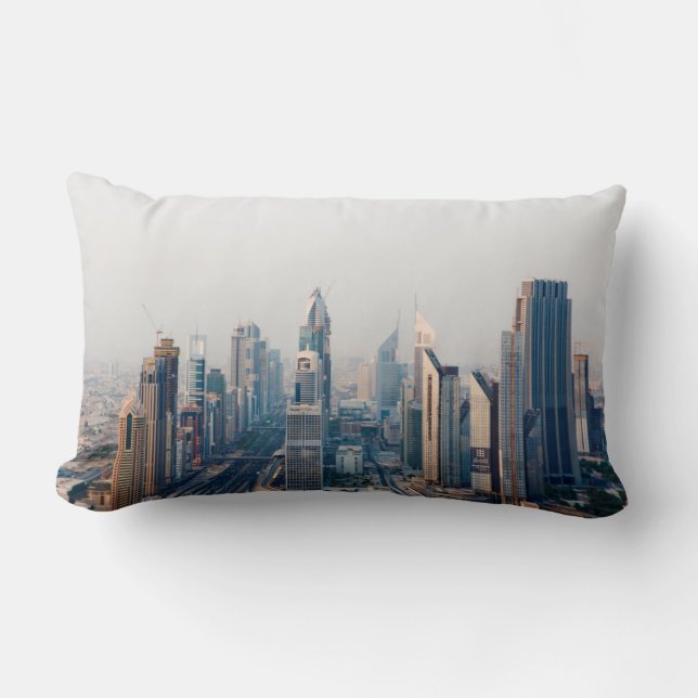 Sheikh Zayed Road Lumbar Cushion (Front)