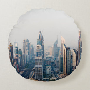 Sheikh Zayed Road Round Cushion