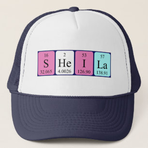 Sheila periodic table name hat