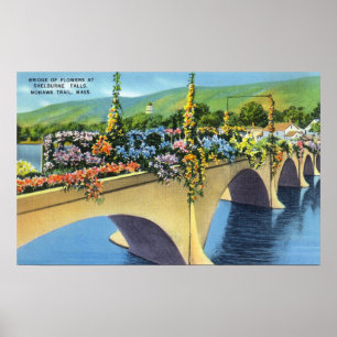 Shelburne Falls Bridge of Flowers Poster