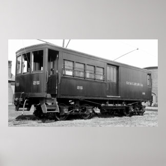 Shelburne Falls & Colrain Street Railway car #25 Poster