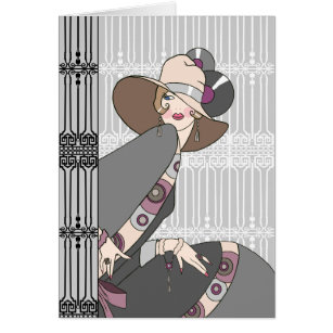Shelby, 1920s Lady in Grey and Rose