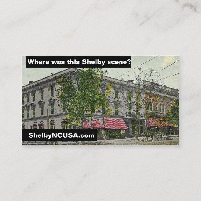 Shelby scenes business card (Back)