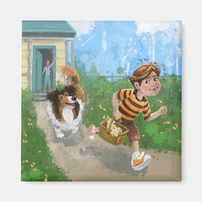 Sheldon and Davie Adventure Magnet (Front)