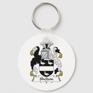 Sheldon Family Crest Key Ring