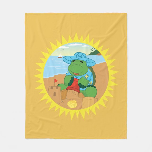 Sheldon on the Beach Fleece Blanket (Front)