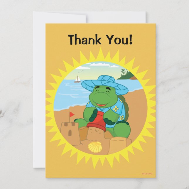 Sheldon on the Beach Thank You Card (Front)