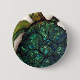 Sheldon the Sea turtle 6 Cm Round Badge