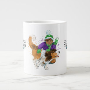 Sheldon the Sheltie and His Boy Large Coffee Mug
