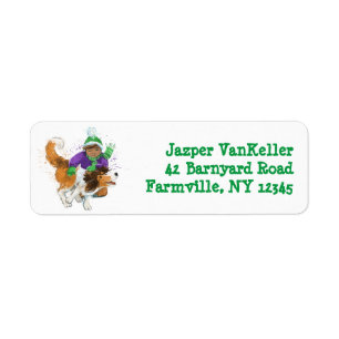 Sheldon the Sheltie and His Boy Return Address Label