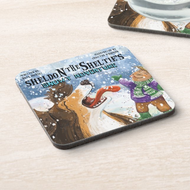 Sheldon the Sheltie Coaster (Left Side)