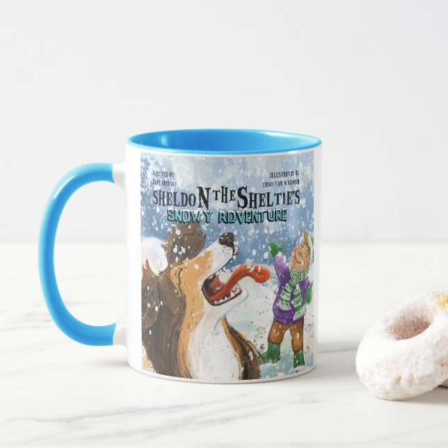 Sheldon the Sheltie Mug (With Donut)