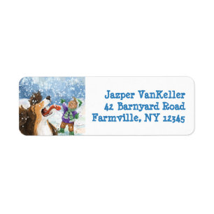 Sheldon the Sheltie Return Address Label