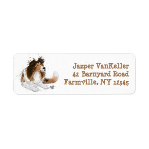 Sheldon the Sheltie Return Address Label