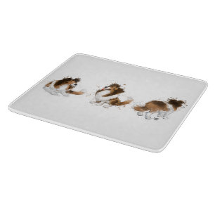 Sheldon the Sheltie Three Poses Cutting Board